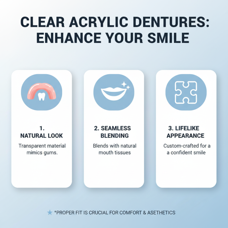 10 Best Clear Acrylic Dentures for Comfort and Aesthetics?