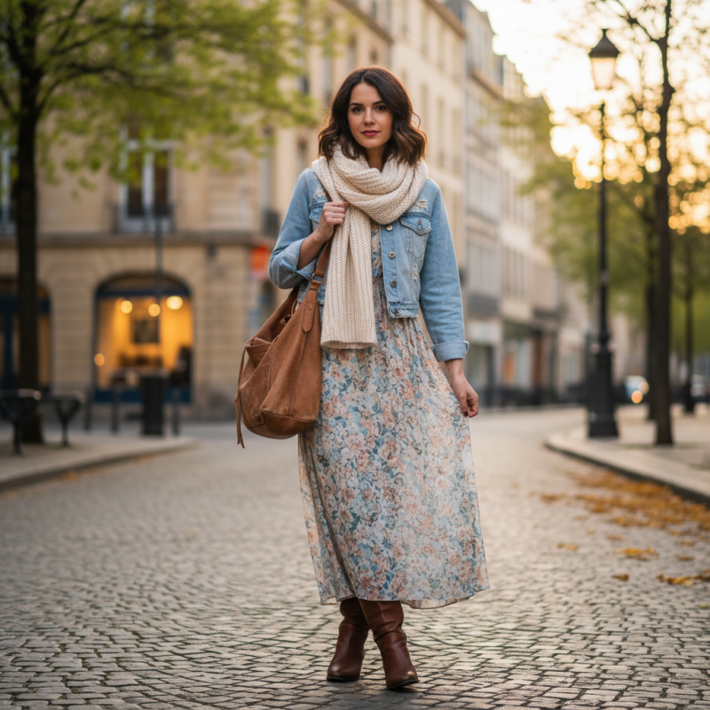 How to Style a Cropped Denim Jacket for Every Season?