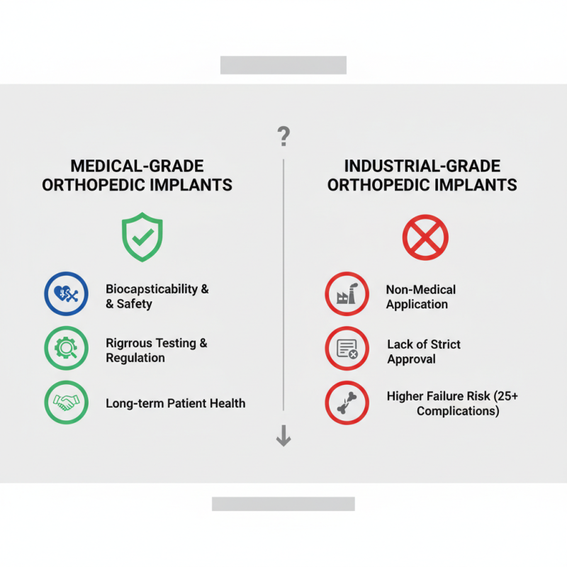 Top 5 Differences Between Medical Grade and Industrial Grade Orthopedic Implants?