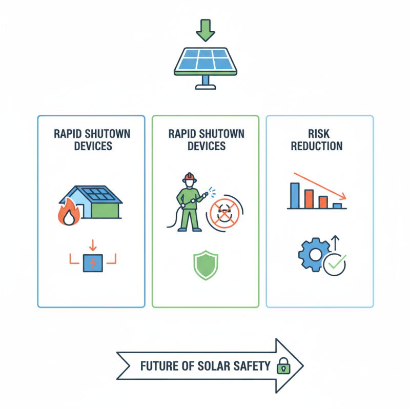 How does a rapid shutdown device enhance solar safety measures?