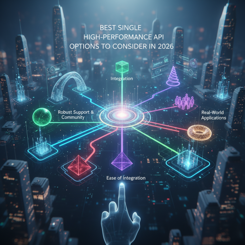 2026 Best Single High-Performance API Options to Consider?