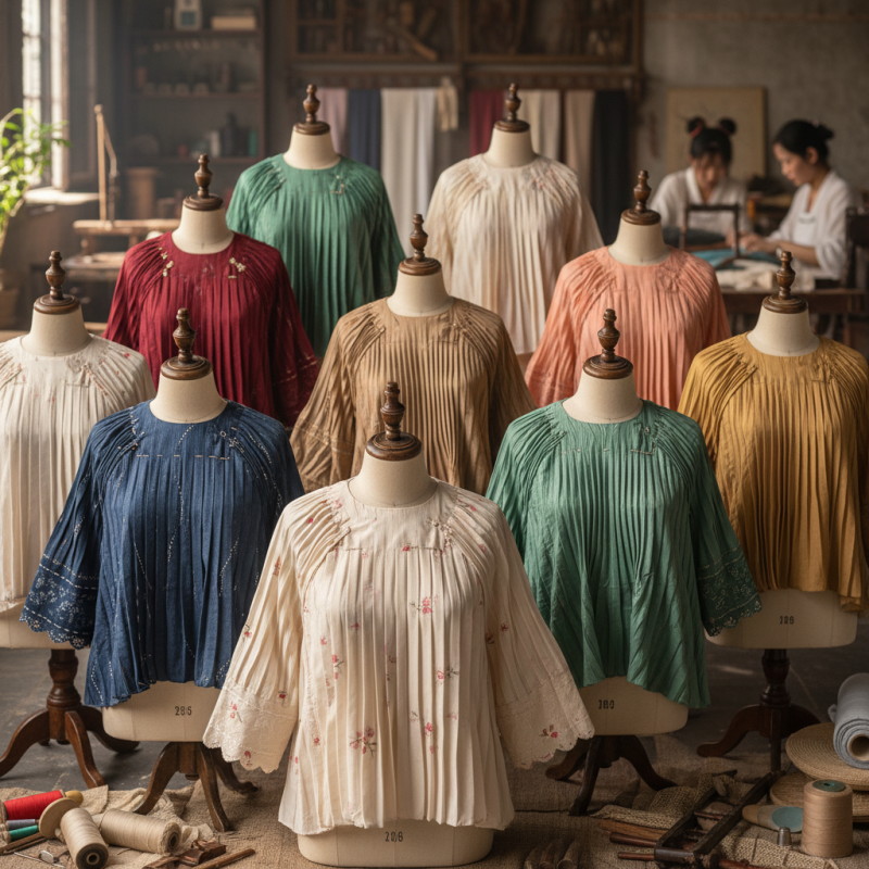 Top 10 Handmade Pleated Blouses in China What Makes Them So Unique