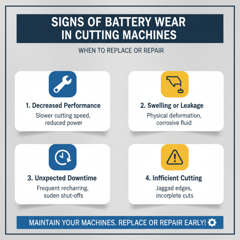 Cutting Machine Battery Maintenance Tips for Optimal Performance?
