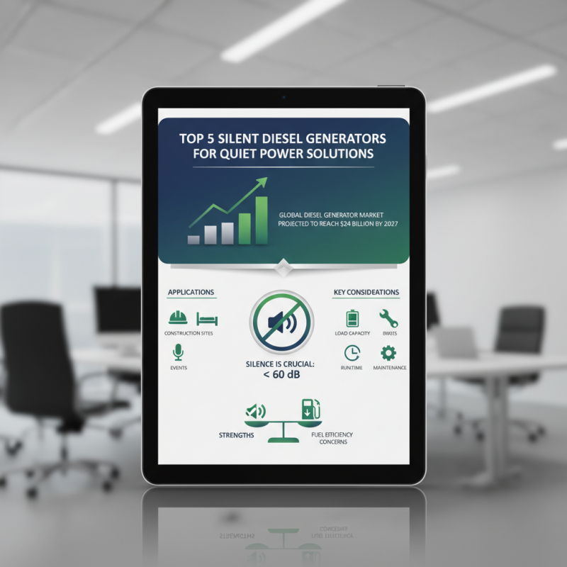 Top 5 Silent Diesel Generators for Quiet Power Solutions?