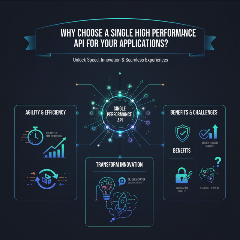 Why Choose a Single High Performance API for Your Applications?