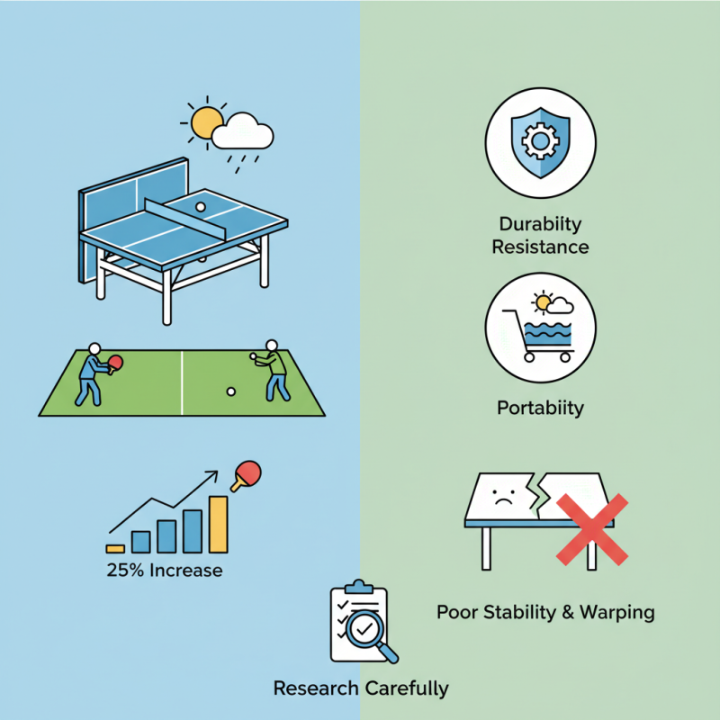 How to Choose the Best Fold Up Table Tennis Tables for Outdoor Use?