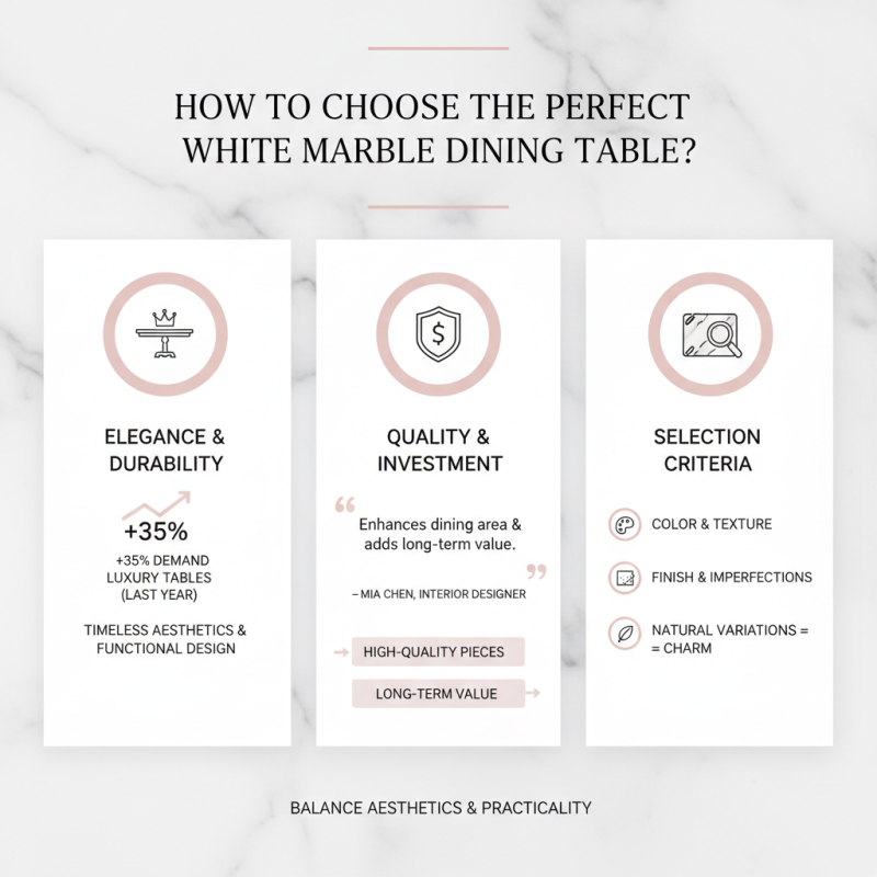 How to Choose the Perfect White Marble Dining Table?