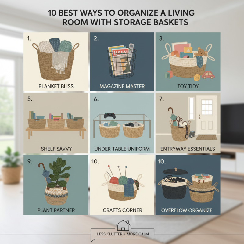 10 Best Ways to Organize a Living Room with Storage Baskets?