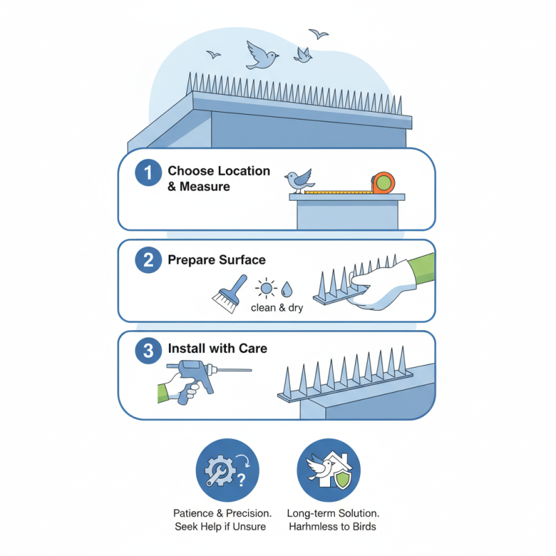 How to Install Stainless Steel Bird Spikes Effectively?