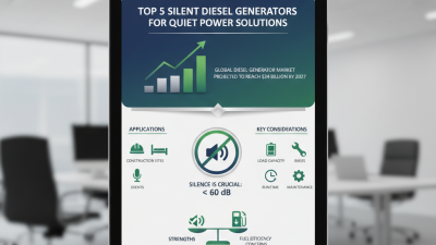Top 5 Silent Diesel Generators for Quiet Power Solutions?