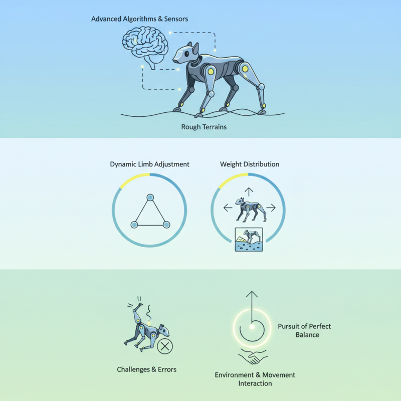 How do quadruped robots maintain balance effectively?