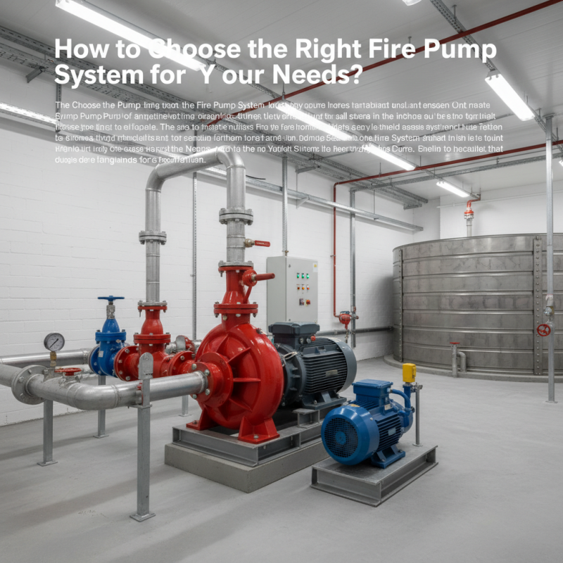How to Choose the Right Fire Pump System for Your Needs?
