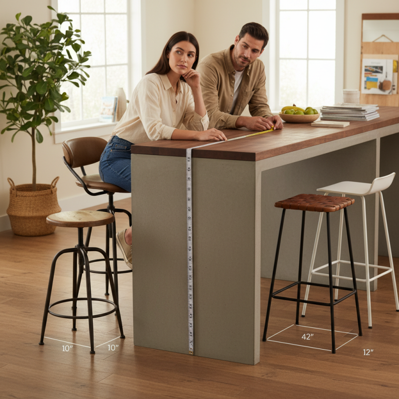 How to choose the right height for bar stools in your home?