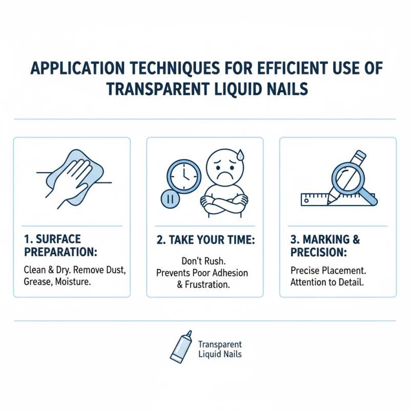 How to Use Transparent Liquid Nails for Strong Adhesion?