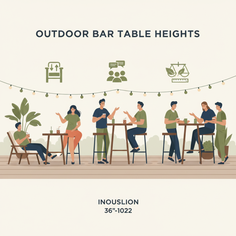 What is the Ideal Height for an Outdoor Bar Table?