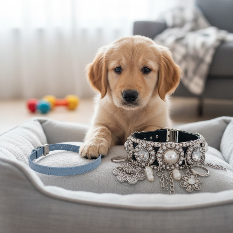 Why Avoid Heavy Decor on Pet Collars for Your Pet's Safety?