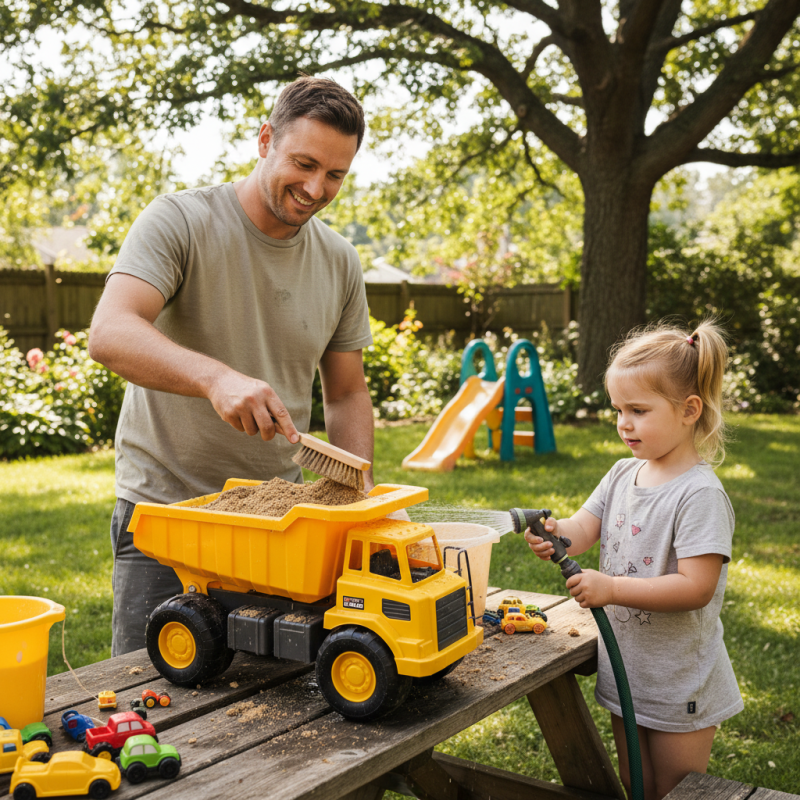 How to Effectively Clean Sand from a Toy Truck?