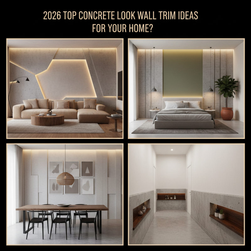 2026 Top Concrete Look Wall Trim Ideas for Your Home?