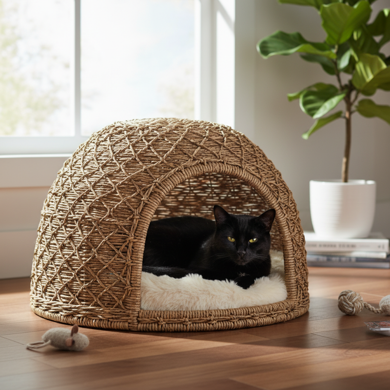 Закрытые лежаки для кошек 5 лучших вариантов для вашего питомца?