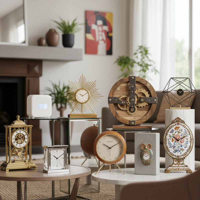 Top 10 Decorative Table Clock Ideas for Your Home Decor Style?