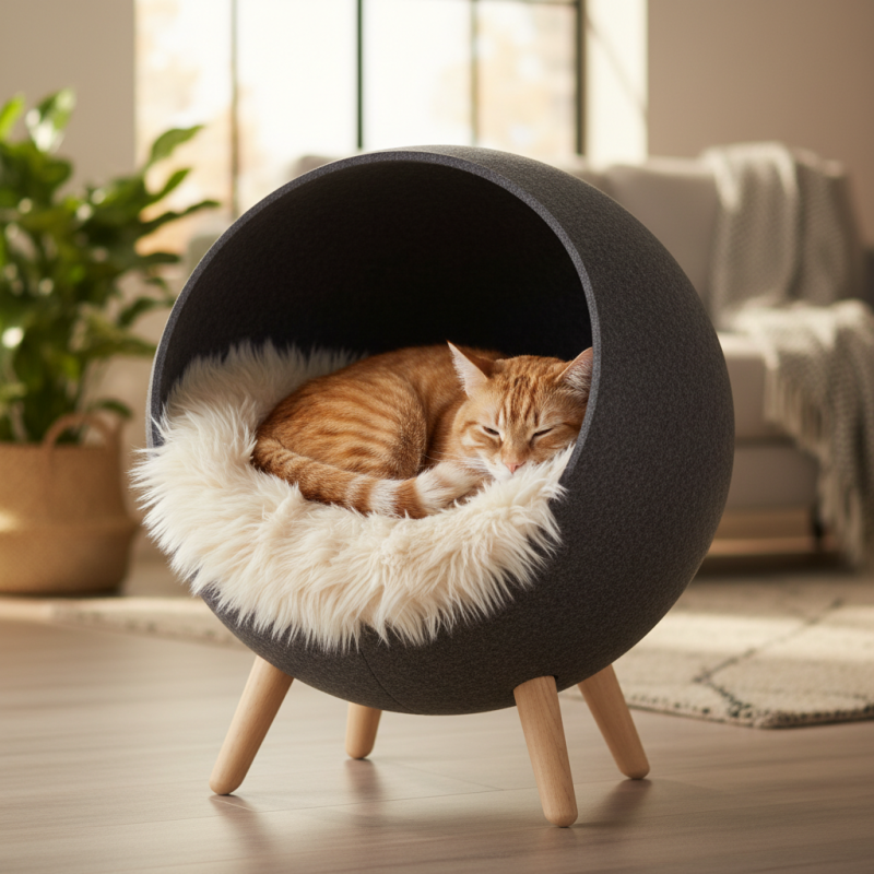 Топ 10 закрытых лежаков для кошек что выбрать?