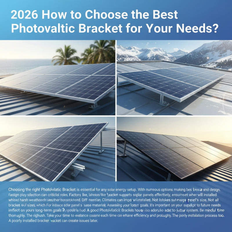 2026 How to Choose the Best Photovoltaic Bracket for Your Needs?