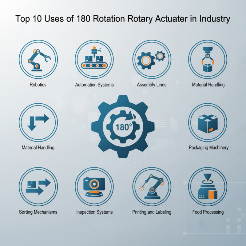 Top 10 Uses of 180 Rotation Rotary Actuator in Industry?