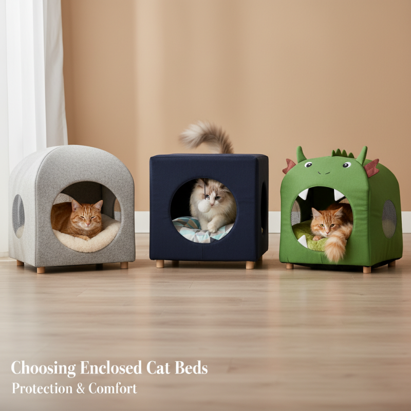 Как выбрать закрытые лежаки для кошек?