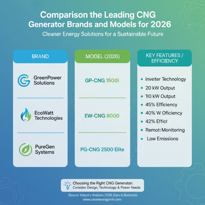 2026 Best CNG Generator Options for Efficient Energy Solutions?