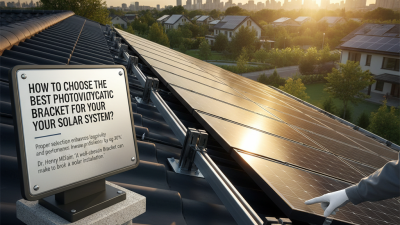 How to Choose the Best Photovoltaic Bracket for Your Solar System?