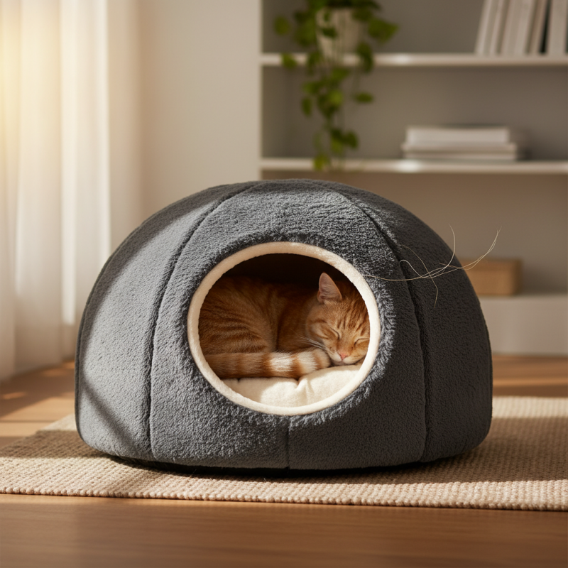 Лучшие закрытые лежаки для кошек, какие выбрать?