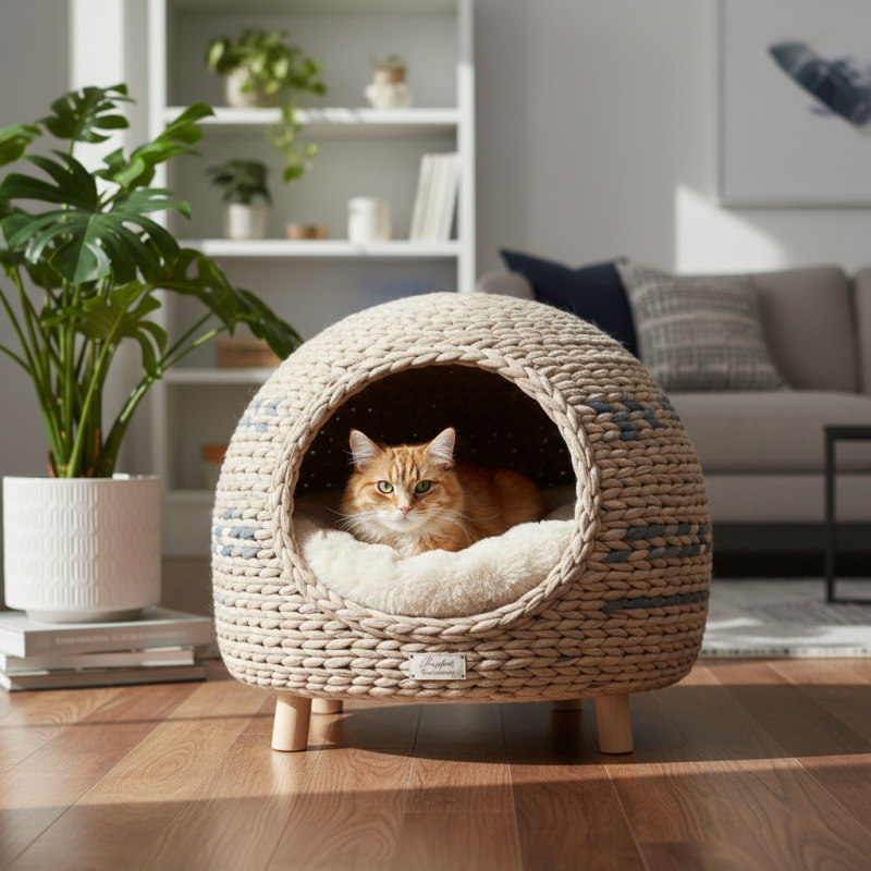 Как выбрать закрытые лежаки для кошек и что учесть?