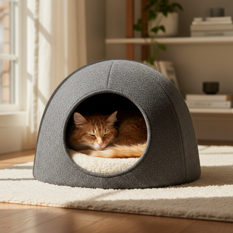 Закрытые лежаки для кошек как выбрать лучший вариант?