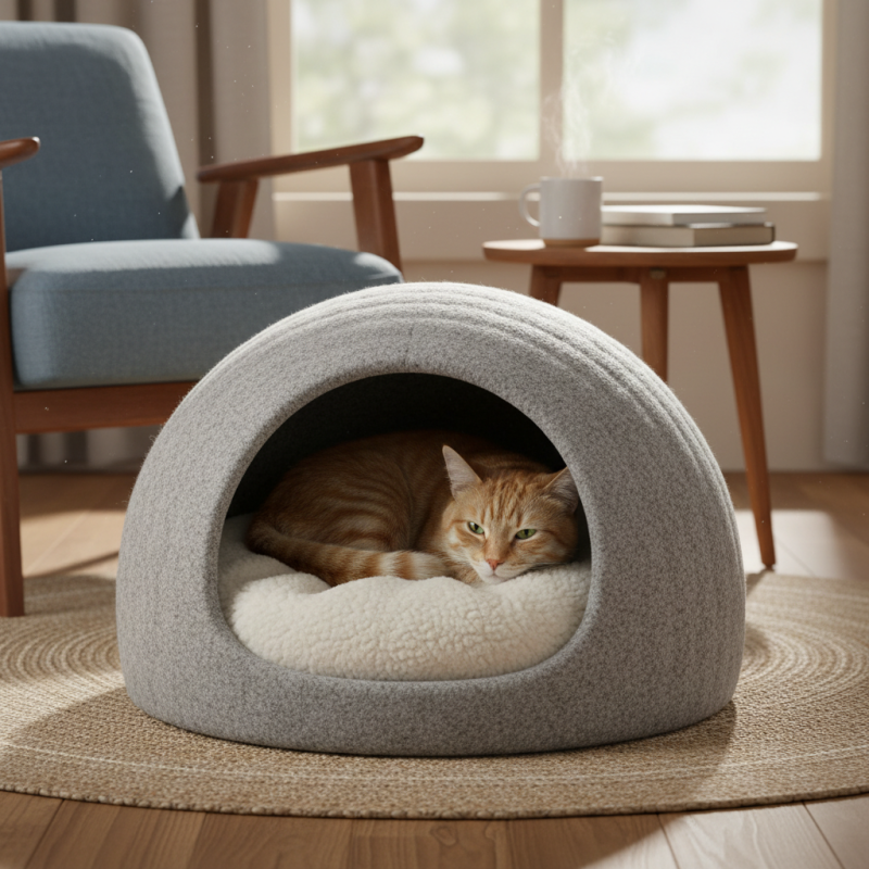Закрытые лежаки для кошек как выбрать и где купить?