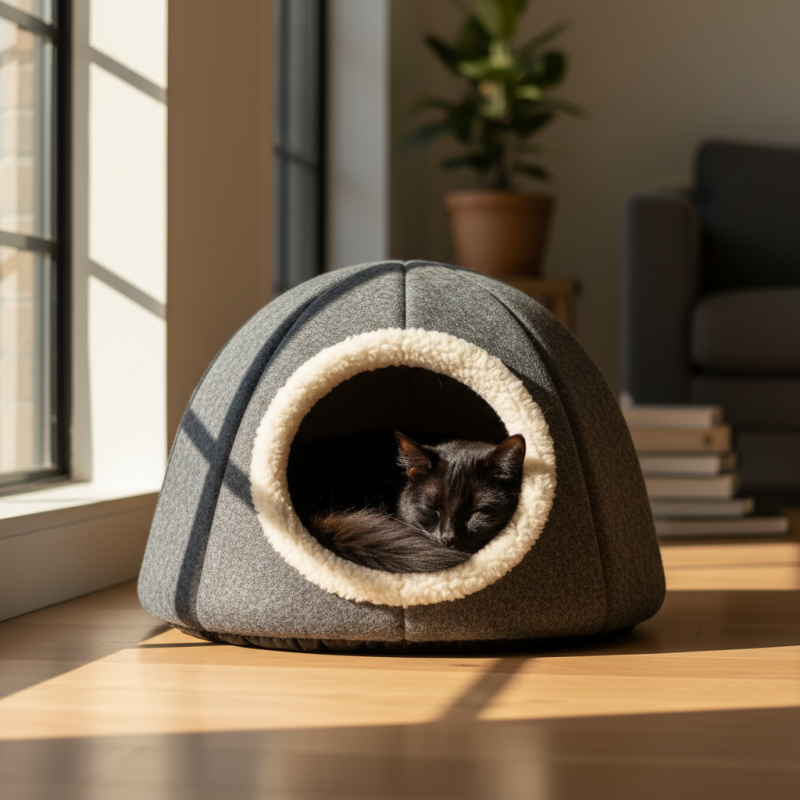 10 лучших закрытых лежаков для кошек как выбрать идеально?