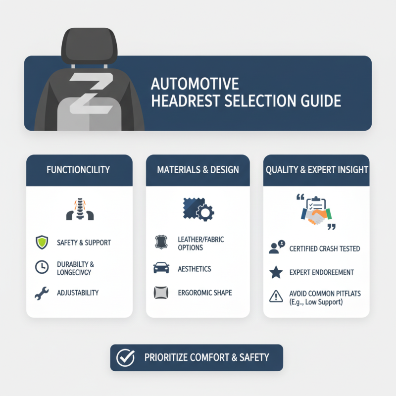 Z71 Headrest Factory Tips for Choosing the Best Quality Products