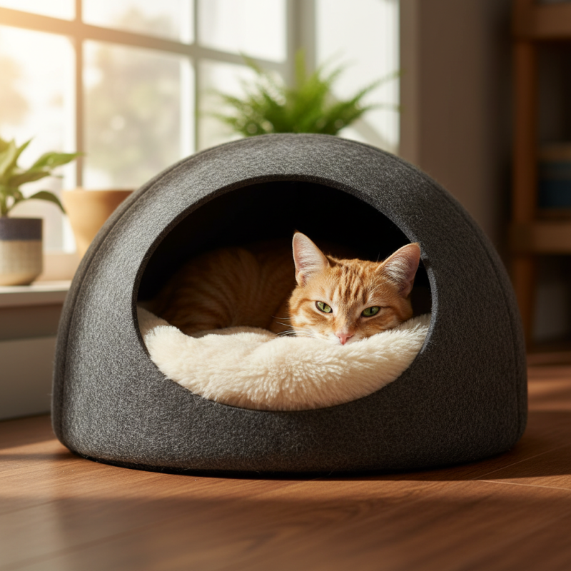 10 лучших закрытых лежаков для кошек как выбрать?