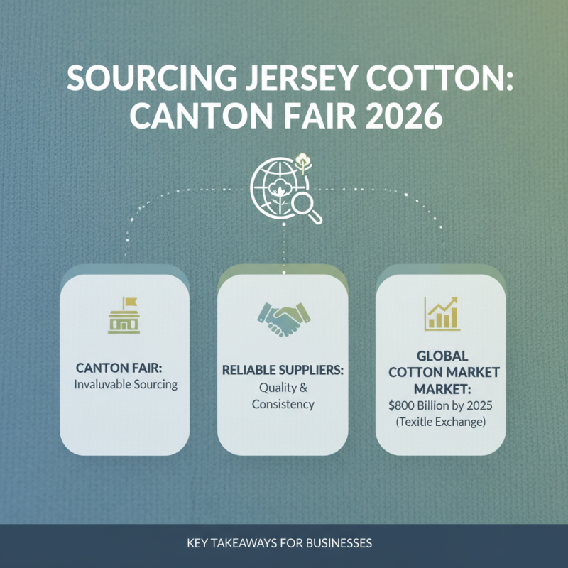 How to Source Jersey Cotton at Canton Fair 2026?