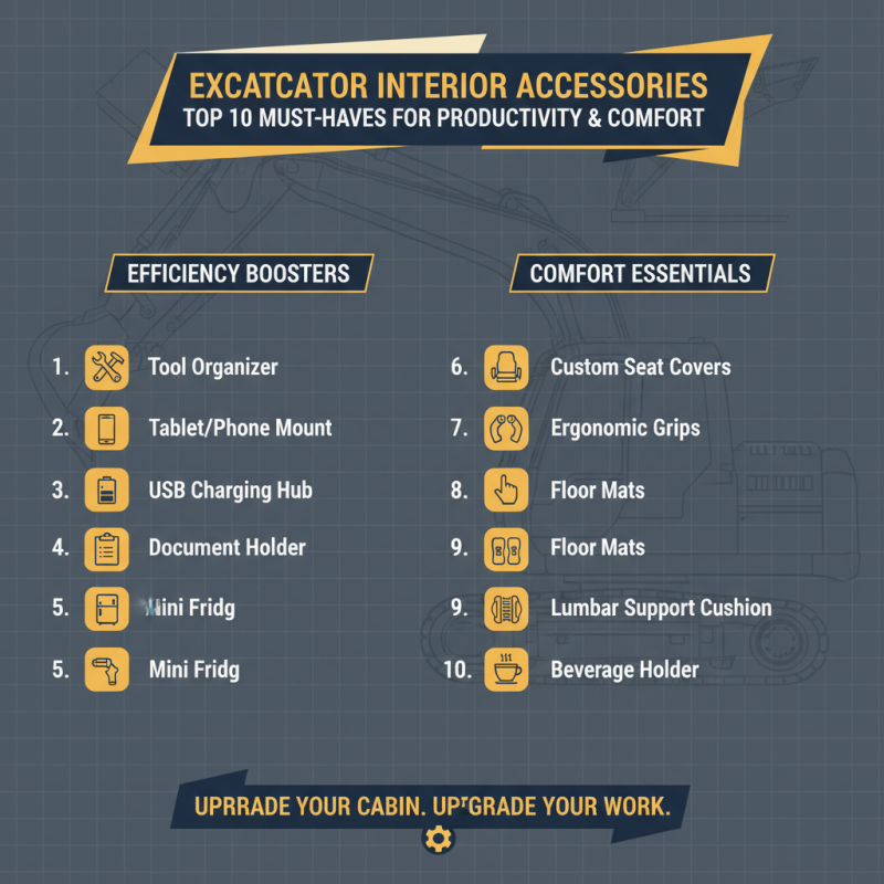 Top 10 Excavator Interior Accessories You Need to Know?
