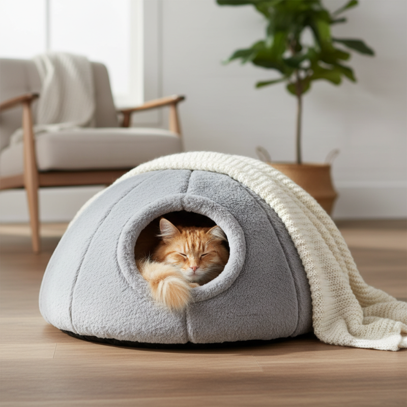 Закрытые Лежаки Для Кошек Какой выбрать для вашего питомца?