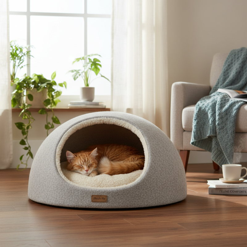 Почему стоит купить закрытые лежаки для кошек?