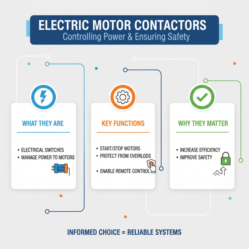 How to Choose the Right Electric Motor Contactor for Your Application?