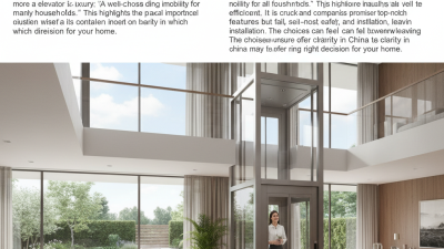 China Top 10 Home Elevators You Should Consider Now?