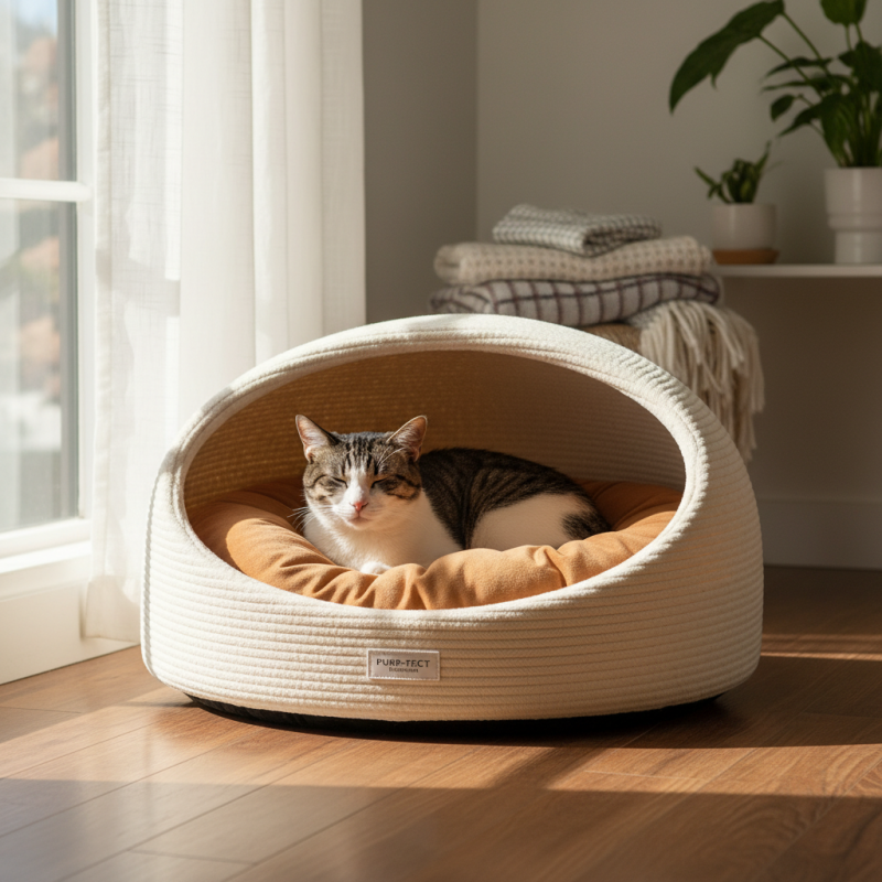 Как выбрать закрытые лежаки для кошек?