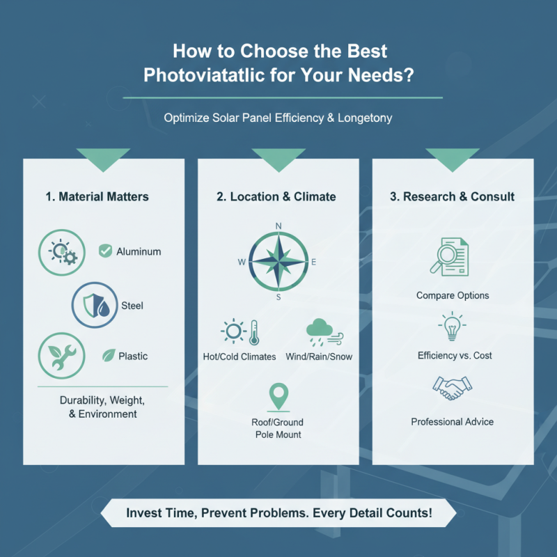 How to Choose the Best Photovoltaic Bracket for Your Needs?