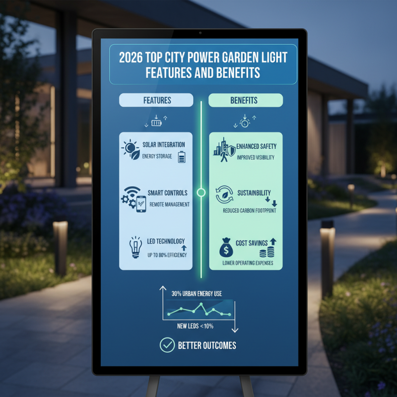 2026 Top City Power Garden Light Features and Benefits?