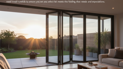 How to Choose the Best Folding Door for Your Space?
