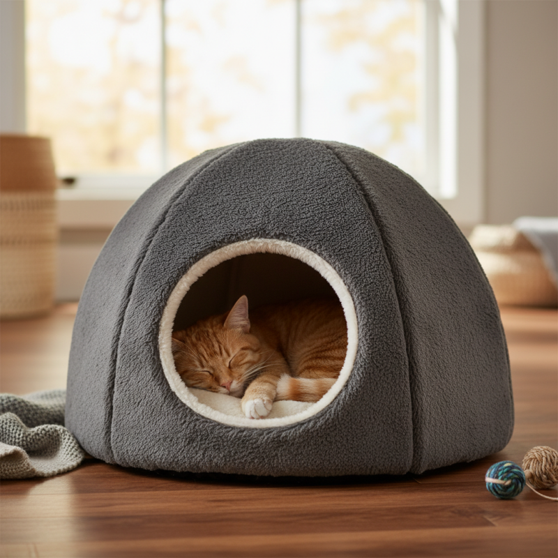 Закрытые лежаки для кошек как выбрать идеальный вариант?