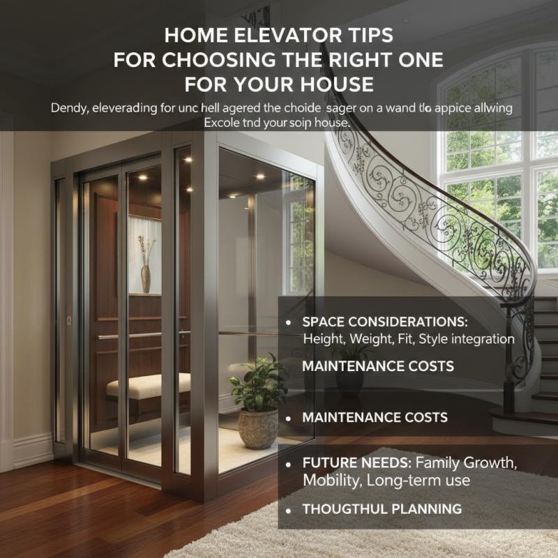 Home Elevator Tips for Choosing the Right One for Your House?