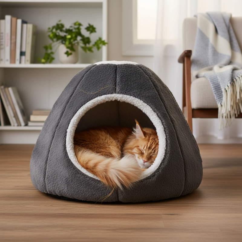 Как выбрать закрытые лежаки для кошек?